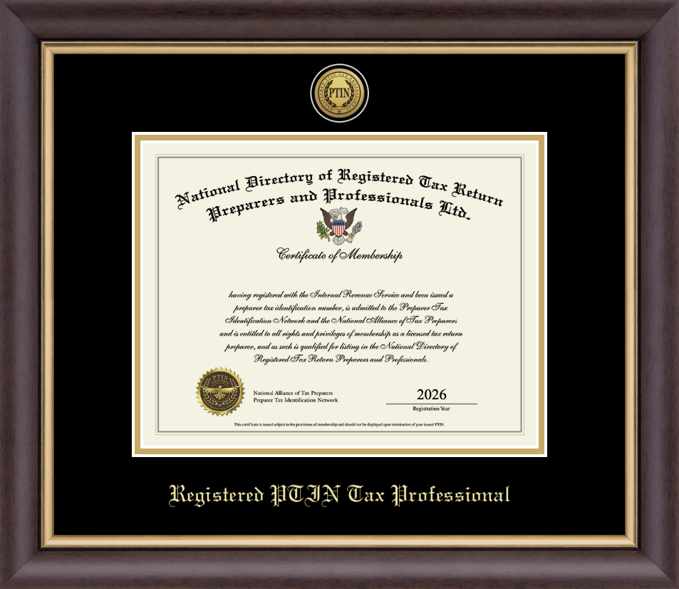 PTIN Registrant Certificate